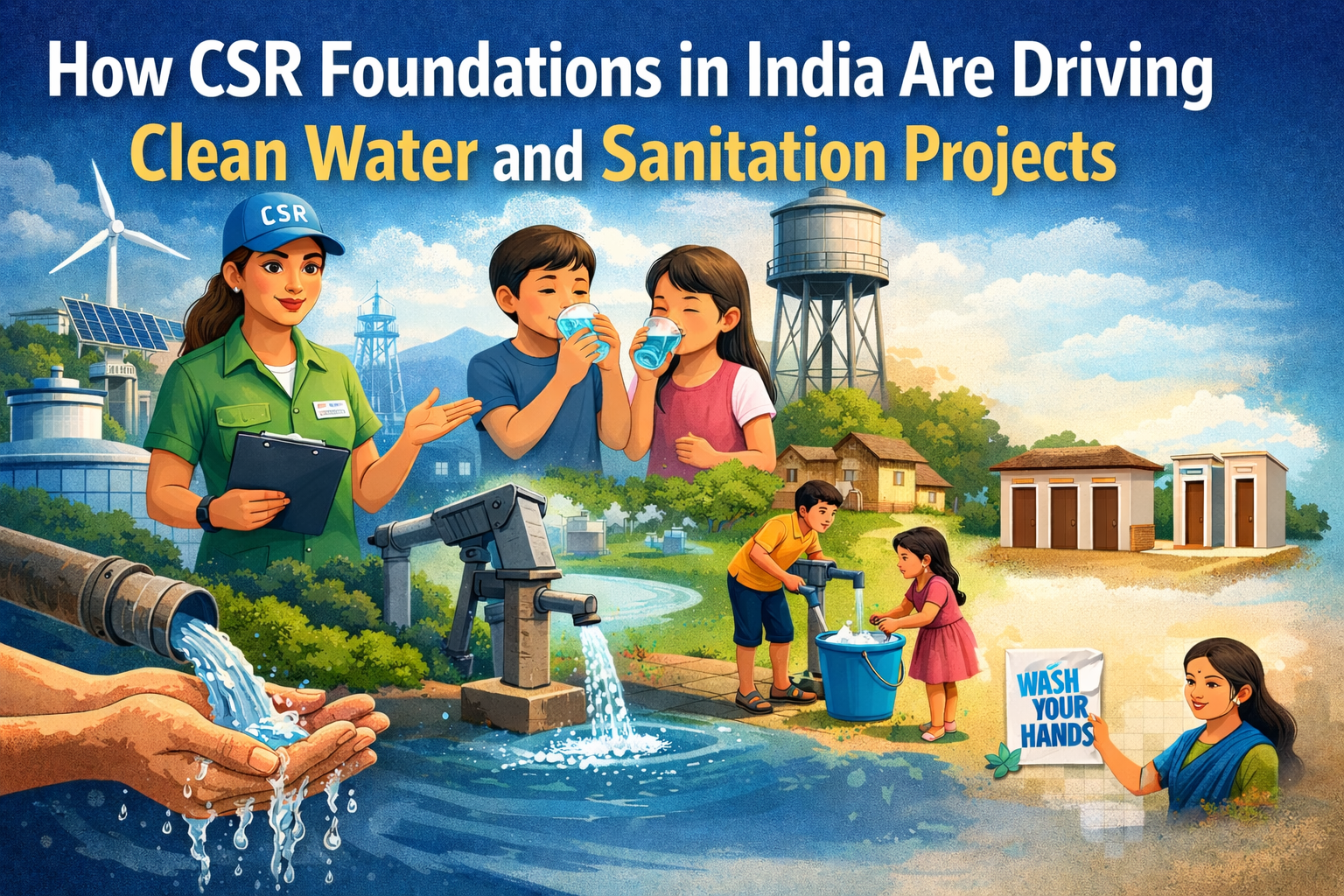 How CSR Foundations in India Are Driving Clean Water and Sanitation Projects